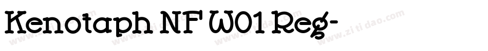 Kenotaph NF W01 Reg字体转换
